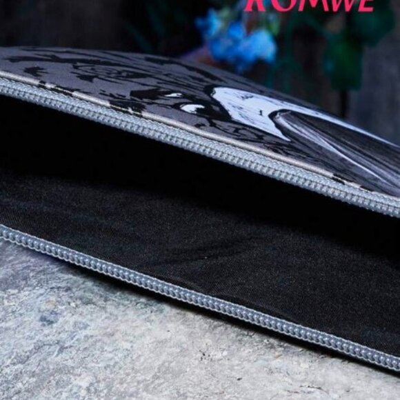 Corpse Bride Wristlet Zipper Bag PU 9x12 Romwe - Picture 4 of 5